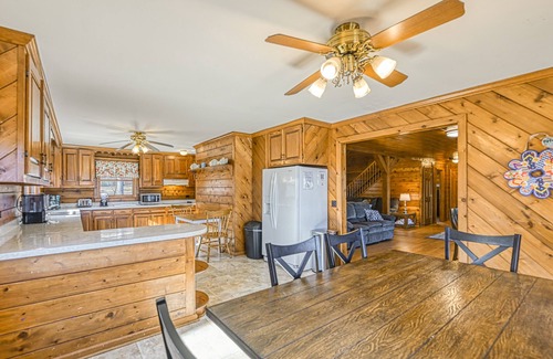 Livingston House | Dog-friendly lakefront cabin on three acres with lake views & two kitchens