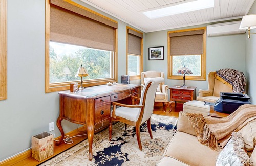 East Haven  Rutland County House | Dog-friendly, mountain-view home with deck, fireplace, W/D, & sledding hill