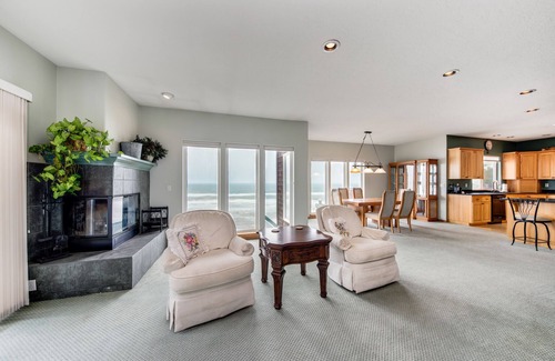 Cloverdale House | Dog-Friendly Oceanfront House with Stunning Views, Multi-Level Deck, & Fireplace