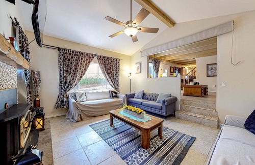 Crestline House | Dog-friendly rural home with deck, wood fireplace, fast WiFi, patio & gas grill