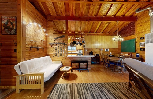 Munds Park House | Dog-friendly rustic retreat with enclosed yard, grill, wood stove, games, & W/D