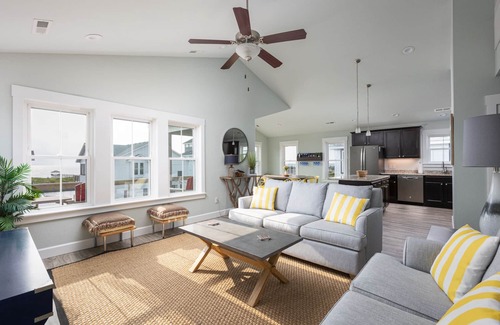 Salvo House | Dog Friendly - Sound View Home on private harbor. Amazing Sunsets-Fishing-Dock