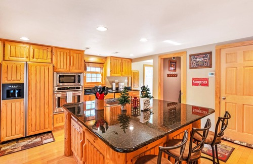Eagle River House | Dog-friendly waterfront cabin w/wood-burning fireplace, boat dock, & firepit