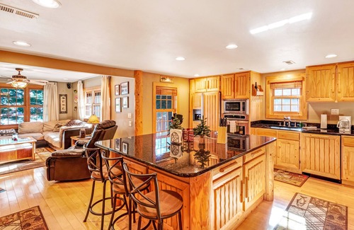 Eagle River House | Dog-friendly waterfront cabin w/wood-burning fireplace, boat dock, & firepit