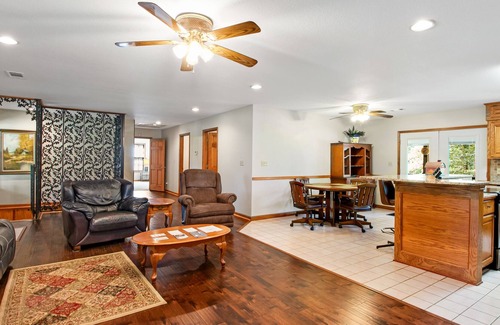 Mid America Other | Dog-friendly working farmhouse on 63 acres with mountain view, game room & grill