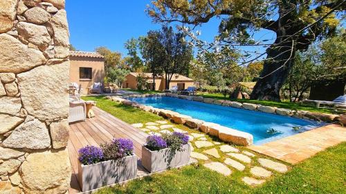 San-Gavino-di-Carbini Villa | Domaine de Gialla Bergerie Prugna, 8 pers, piscine chauffée, 10 mn plage