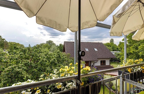 Radolfzell am Bodensee Apartment | Double Room 2 with Lake View, Balcony and Wi-Fi
