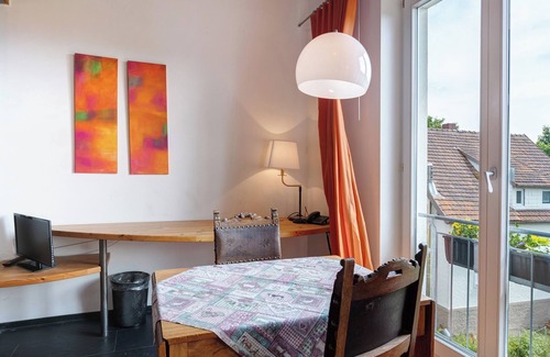 Radolfzell am Bodensee Apartment | Double Room 1 with Lake View, Balcony and Wi-Fi