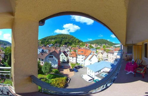 Bad Wildbad Apartment | Double room with shower and WC