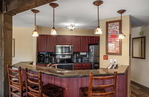 Steamboat Springs Condo | Downhill Den, Easy walk to the Gondola with mountain views!