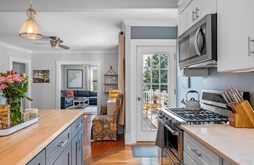 Beverly Condo | Downtown Beverly with Water Views 2BR 1BA Steps 2 beach Walkable to train