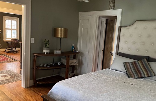 High Point House | Downtown High Point. Private back yard with patio. Home gym.