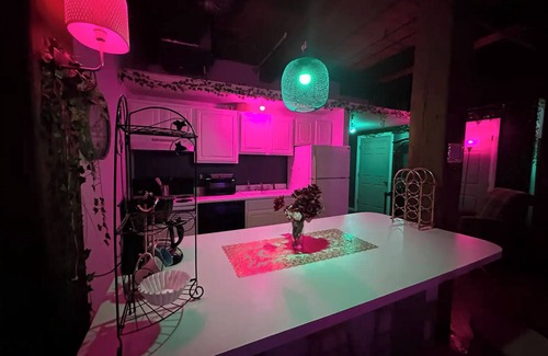 Detroit Apartment | Downtown: Industrial Brick Chill Loft