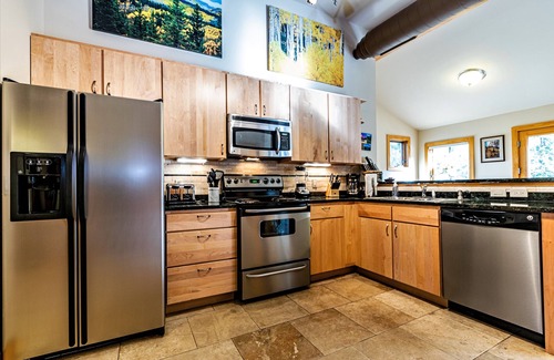 Estes Park Condo | Downtown Luxury Loft Condo on the River Walk in the Heart of Estes