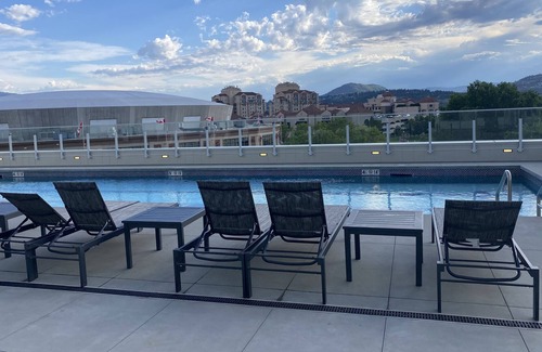 Cultural District Condo | Downtown Luxury with View, Hot Tub, Pool- One Water Street-3month minimum rental