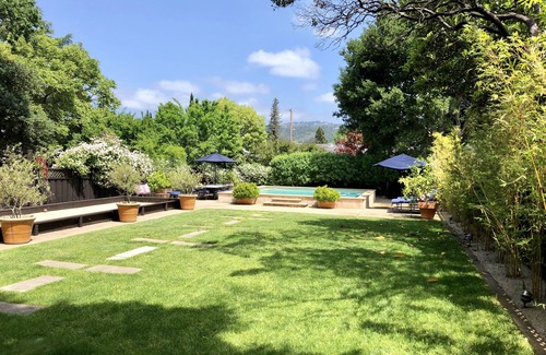 St. Helena House | Downtown St. Helena retreat with pool, bocce ball and privacy. Permit #PL23-019