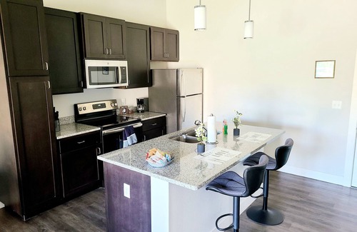 Central West End Apartment | Downtown West Stellar Suite- King w/Patio (223)