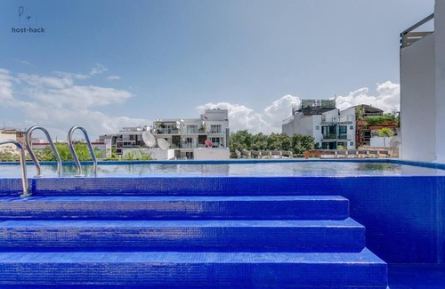 Gonzalo Guerrero Apartment | Dpto a 5 min de la Playa con Piscina y Rooftop