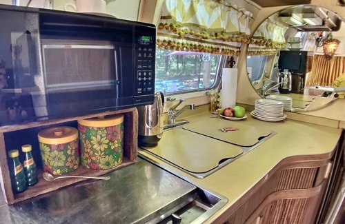 Berryville House | Dream Weaver Vintage Airstream, Hot Tub, Glamping