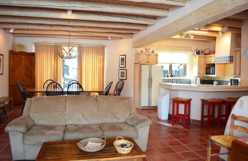Arroyo Seco House | Dreamcatcher - mountain views fireplace hot tub wi-fi Clubhouse pool/tennis