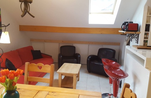 Saint-Gervais-les-Bains Apartment | Duplex T2/3 -60m²-5pers. near CV and Bettex gondola