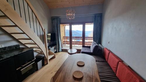 La Rosiere Apartment | Duplex La Rosière proche piste Manessier, vue sur vallée Tarentaise