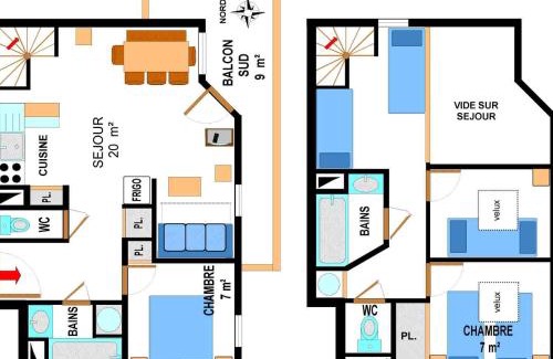 Val Cenis Apartment | Duplex pour 10 pers, au pied des pistes, proche télécabine et commerces, parking inclus - FR-1-508-16