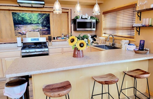 Chalet Village North Cabin | Eagle's Nest Mountain View Hot Tub Location