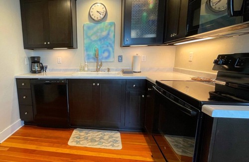 Sturgeon Bay Apartment | Eagle View Suite: Waterfront, Swim, Patio, Walkable Eat & Shop