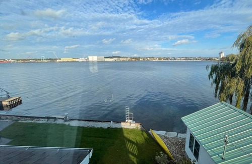 Sturgeon Bay Apartment | Eagle View Suite: Waterfront, Swim, Patio, Walkable Eat & Shop