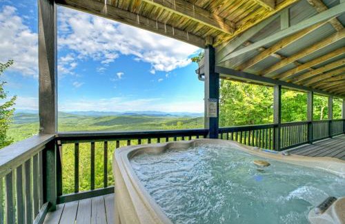 Morganton House | Eagles View Ridge - Gorgeous Mountain Views from the Hot Tub + Firepit