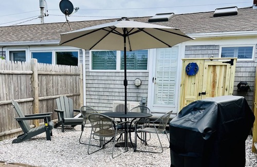 Provincetown Condo | East End Oasis , across from beach, Front door Parking , Private fenced yard BBQ