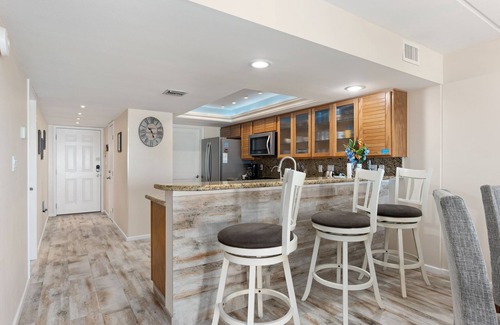 South Padre Island Condo | Edgewater 402 - Serene vibes;Family fun;Beachfront;Pool;Near shops