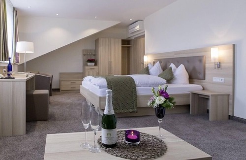 Bad Soden-Salmuenster Apartment | Einzelzimmer Business mit Dusche, WC und Balkon
