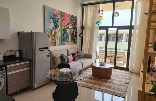 El Gouna Apartment | El Gouna , Elegant , cozy one bedroom at G cribs hug balcony looking over pool