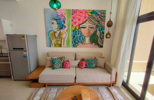 El Gouna Apartment | El Gouna , Elegant , cozy one bedroom at G cribs hug balcony looking over pool