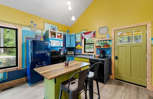 Mills River Cabin | Electric, Water, & WIFI- Sleeps 4