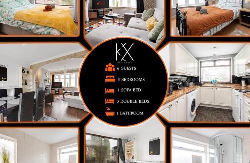 Droylsden Apartment | Elegant 3-Bed Manchester Haven with free Parking by KeenzChillz