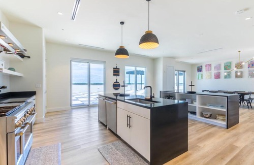 Gulf Shores House | Elegant 6 BR Condo with Beach and City Views, 2 large balconies, Next to the Hangout!