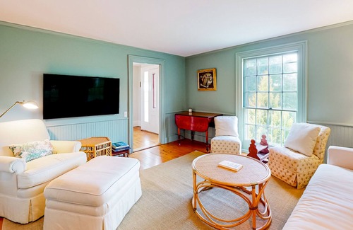 Camden House | Elegant home overlooking the harbor with garden & sunset views