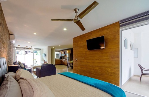 Diaz Ordaz Condo | Elegant loft at gourmet Versalles, shops , restaurants , beach 15 minutes