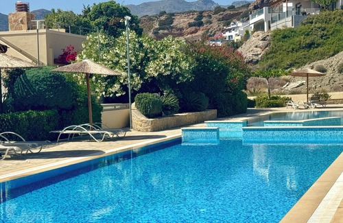 Makry Gialos Apartment | Elegant, Modern With Shared Swimming Pools