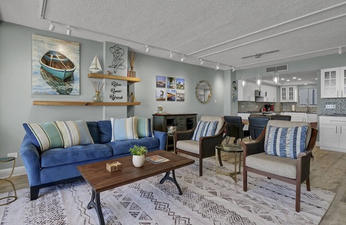 Wrightsville Beach Condo | Elegantly renovated 2 bedroom oceanfront condo at Station One. Sleeps 6.