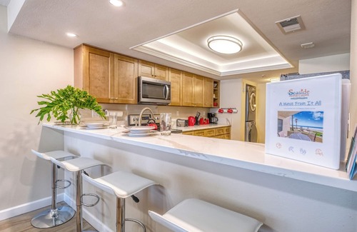 Redington Shores Condo | Elevated Ground Level Direct Gulf Front 2 Bedroom/2 Bath Condo