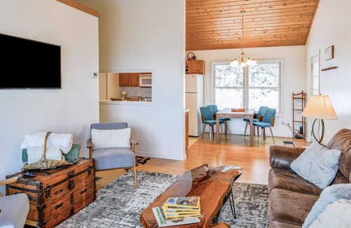 Cullowhee Cabin | Elevated mountain-view cabin with private hot tub, 2 decks, firepit, & grill