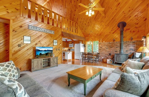 Ellicottville Ski Chalet | Ellicottville Chalet with beautiful storybook creek