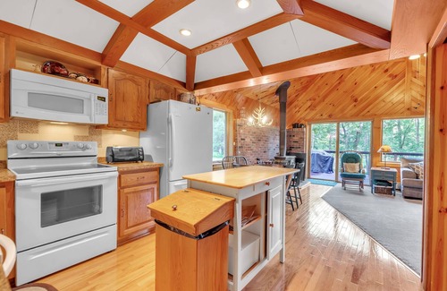 Ellicottville Ski Chalet | Ellicottville Chalet with beautiful storybook creek