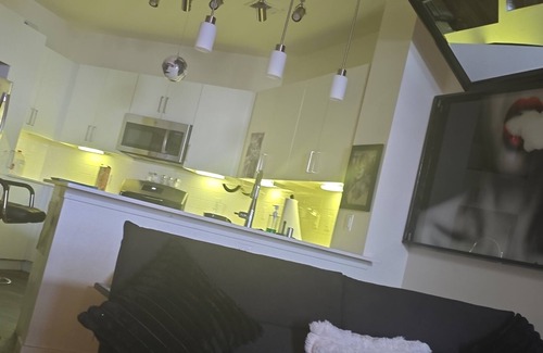 Downtown Las Vegas Apartment | Elvis' love chamber private and quiet and crazy amenities