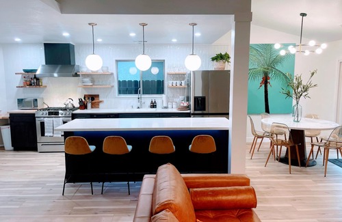 North Hilltop House | Emerald House - striking, remodel in tranquil, central neighborhood