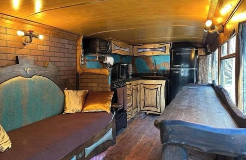 Hayesville House | Enchanted MidKnight Bus with Loft, Firepit, Petting Zoo & Wizarding Adventure
